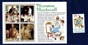 STATI UNITI 1994 Norman Rockwell in BF MNH** - Bild 1 von 1