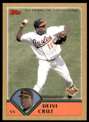 2003 Topps Traded & Rookies Gold Deivi Cruz Baltimore Orioles #T68 - Image 1 of 2