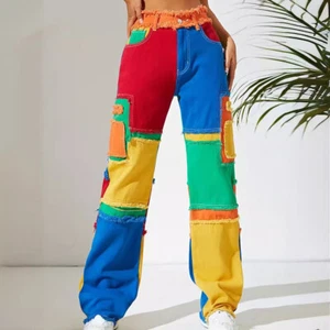 High Waist Loose Straight-leg Denim Trousers For Women - Picture 1 of 1