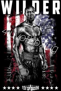 Deontay Wilder 4LUVofBOXING poster new Boxing gym wall art Bronze Bomber - Picture 1 of 5