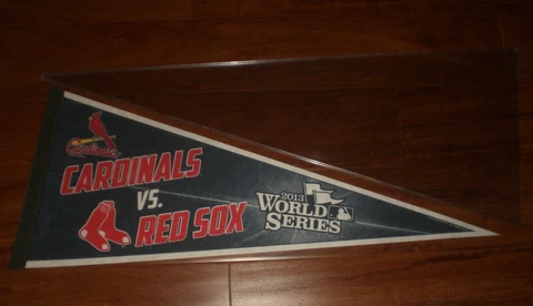 2013 BOSTON RED SOX vs ST. LOUIS CARDINALS DUELING WORLD SERIES PENNANT Cover