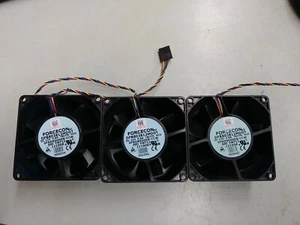 (3) FORCECON DFB803812MDOT For Dell 80x80x38MM DELL FAN YW713 0YW713 - Photo 1/3