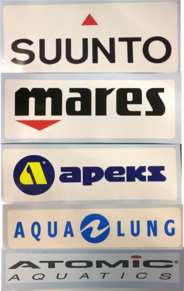 Suunto, Mares, Apeks,  Aqua Lung, Atomic Aquatics, Scuba Diving Stickers - Image 1 of 1