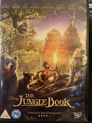 Disney's The Jungle Book DVD 2016 Widescreen Scarlett Johansson Bill Murray - Image 1 of 3