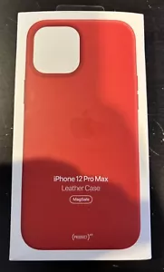 Original / Offizielles Apple iPhone 12 Pro Max Leder MagSafe Case - (PRODUCT) RED - Bild 1 von 2