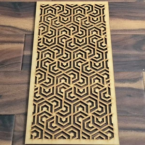 Panel Gabinete Radiador Pantalla Decorativa Triskelion Geométrica 3mm 6mm 0206 - Imagen 1 de 9