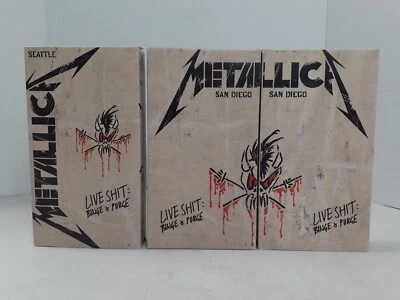 Metallica 1993 Live Shit Binge & Purge Seattle & San Diego 3 VHS Tape Set  *READ - Image 1 of 4