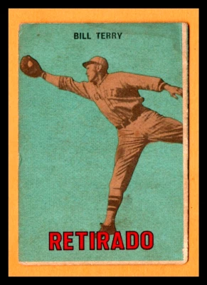 Juego Venezolano Topps 1967 Bill Terry #161 RETIRADO Foto 1 de 2