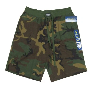 Pantalones cortos para dormir Polo Ralph Lauren para hombre verde camuflaje estampado gráfico jersey Foto 1 de 2