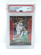 2018-19 Panini Select Concourse Red Prizm /199 Miles Bridges #17 Rookie RC PSA 8