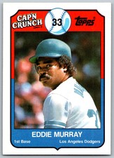 1989 Topps Cap'n Crunch Eddie Murray Los Angeles Dodgers #15