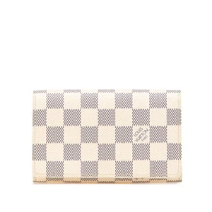 LOUIS VUITTON Damier Azur Portefeuille Tresol Bifold Wallet N61744 【Used】 - Picture 1 of 12