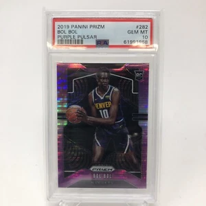 2019 Panini Prizm Bol Bol lila Pulsar/35 PSA 10 Rookie-Karte - Bild 1 von 2