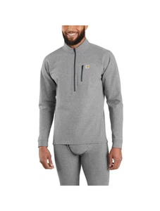Carhartt Men's Base Layer Quarter-Zip Thermal Top - Shadow Heather, Size M - Picture 1 of 5