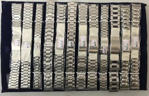 Konvolut 12 Uhrenarmbänder Edelstahl Ansatz gerade 12-18-20mm und Spezialansätze - Picture 1 of 2
