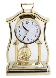 Rhythm Gold Pendulum & Acrylic Decoration Mantel Clock - Picture 1 of 2