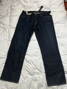 Neu mit Etikett Lucky Brand Herrenjeans 38 x 32 blau 361 Vintage gerade dunkle Waschung Denim NEU - Bild 1 von 13