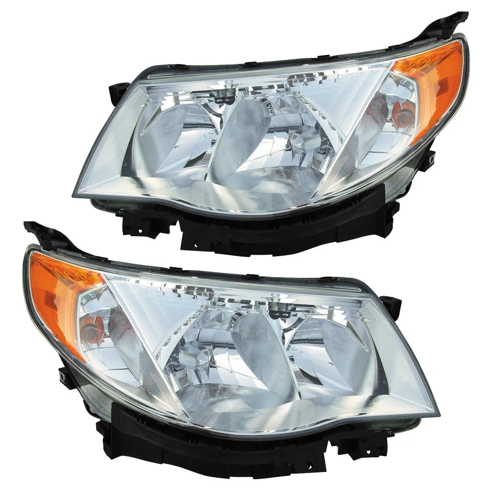 Juego de pares de faros halógenos delanteros para 09-13 Subaru Forester izquierda y derecha Foto 1 de 1