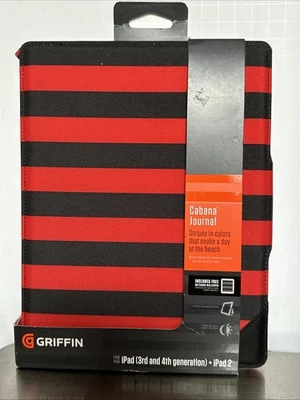 Griffin IPad Case Cabana Journal IPad 3rd & 4th generation + IPad 2 Black & Red - Image 1 of 3