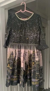 Monsoon Girls Party Dress Age 8 Years Glitzy VGC - Picture 1 of 11
