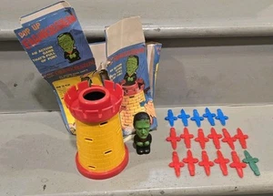Vintage 60s Pop Up Frankenstein Castle Game Universal Monsters Toy Complete C21 - Picture 1 of 13