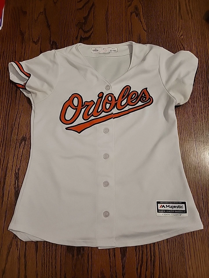 Camiseta de béisbol Majestic Baltimore Orioles MLB para mujer talla pequeña  Foto 1 de 4