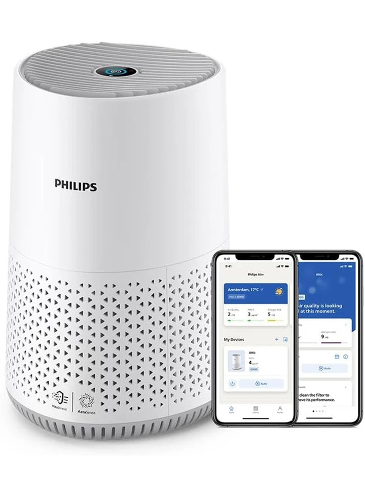 Philips Luftreiniger 600-Serie Energieeffizient mit Smart Sensor per App Weiß - Bild 1 von 4