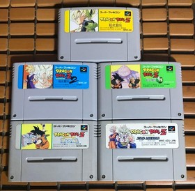Dragon Ball Z Butouden 1 2 3 Hyper Dimension set of 5 Super Famicom SFC Japan