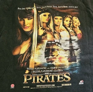Vintage Y2K XXX The Pirates Adult Film Porn Movie Promo T Shirt XL - Picture 1 of 9