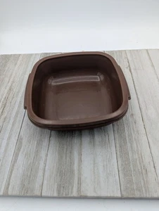 Rubbermaid Aufbewahrungsbehälter für 2 Tassen #2243 eckig OHNE Deckel Vintage Servierbehälter - Bild 1 von 9
