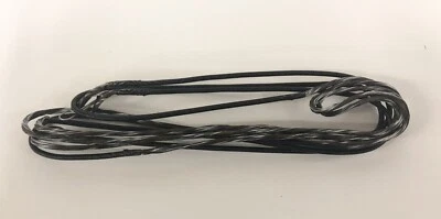 NEW 97" ZEBRA BARRACUDA STRING FOR COMPOUND BOW, BLACK/BROWN/WHITE TWIST - Image 1 of 2