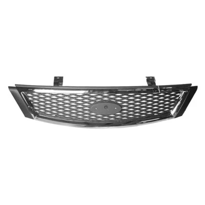 Front Grille FO1200464 Dark Gray W Chrome Plastic For 05-07 Ford Five Hundred Foto 1 de 4