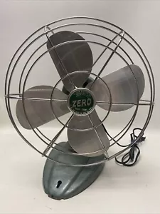 Vintage Zero Desk Or Wall Fan Model 1265R McGraw Electric Boonville MO Working - Picture 1 of 11