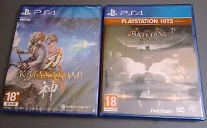 Katanakami Ps 4 Playasia SEALED Japan/Cantonese & Batman Arkham Knight UK PAL - Picture 1 of 5