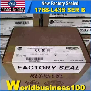 New Factory Sealed AB 1768-L43S /B Compact GuardLogix CPU L43 Safety Processor - Picture 1 of 4
