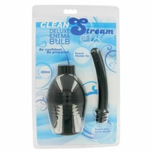 CleanStream Deluxe Enema Bulb Douche Clean Stream Black Polypropylene PVC Hygien - Picture 1 of 8