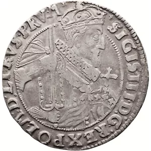 Moneda polaco-lituana 1624 Ort koronny Bydgoszcz Segismundo III Vaza (MO3383-) - Imagen 1 de 2