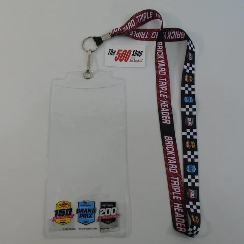 2022 Brickyard Triple Header Lanyard / Ticket Holder NASCAR Cup Xfinity IndyCar Cover