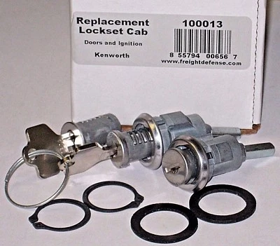 *NOVO* CONJUNTO de fechaduras de porta e ignição KENWORTH COM CHAVE IGUAL ~ SUBSTITUIÇÃO PARA 30GN15 - Imagem 1 de 4