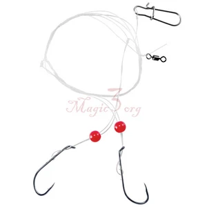 Confezione 10 Hi/Lo Rigs Spigola Acqua Salata Pompano Rig Per Surf Pesca 1/0~5/0 - Foto 1 di 13