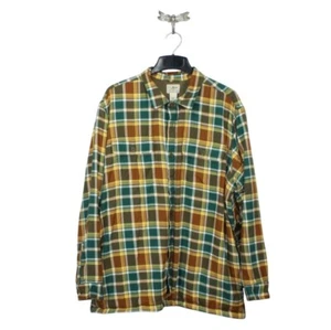 LL Bean Men's Fleece Lined Flannel Shirt Traditional Fit Allspice Size XXL - Picture 1 of 11
