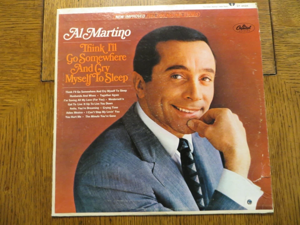Al Martino – Think I'll Go Somewhere & Cry Myself To Sleep 1966 LP READ DETAILS - Image 1 of 4
