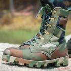 Mens Camouflage Military Combat Tactical antiskid outdoor Work Ankle Boots Shoes