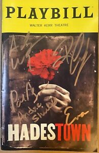Hades town￼ Cast Signed Autographed Broadway Playbill By 5 Leads In Copper