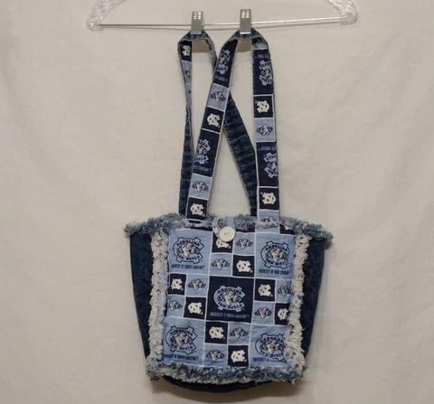 Handmade North Carolina Tar Heels Jean Purse Cover