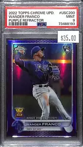 2022 Topps Chrome Update #USC200 Wander Franco - PSA 9 MINT *TedsCardShack* - Picture 1 of 2