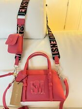 NWT STEVE MADDEN CROSSBODY BAG TOP HANDLE SATCHEL POUCH CANDY PINK