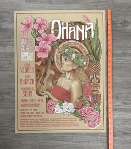 OHANA Dana Point 2018 Poster Vedder Mumford Beck Norah Jones AP 96/100 Pittides - Picture 1 of 8