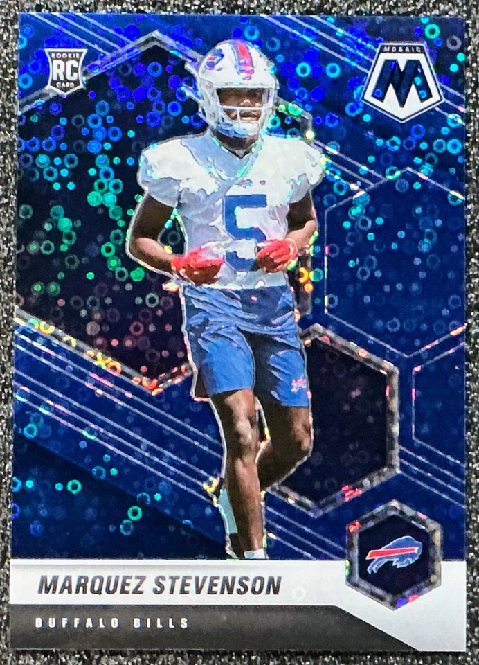 Marquez Stevenson 2021 Panini Mosaic #390 No Huddle Blue Prizm /75 (RC) - Image 1 of 2