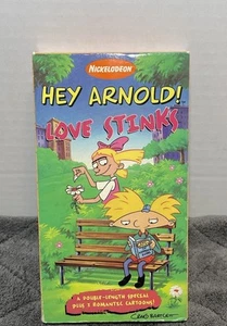 Hey Arnold Love Stinks Promo Screener VHS 1998 Nickelodeon Vintage HTF Rare - Picture 1 of 5